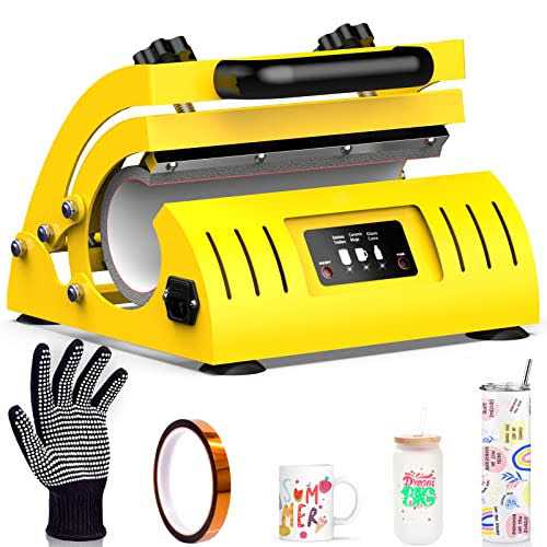 Upgraded Tumbler Heat Press 20 and 30 OZ Tumbler Press fits 16oz 20oz 30oz Skinny Sublimation Tumblers