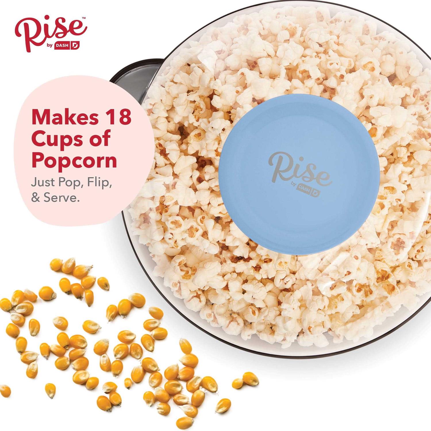 Rise by Dash 4.5 qt. Sky Blue Stirring Popcorn Popper RSP450GBSK04