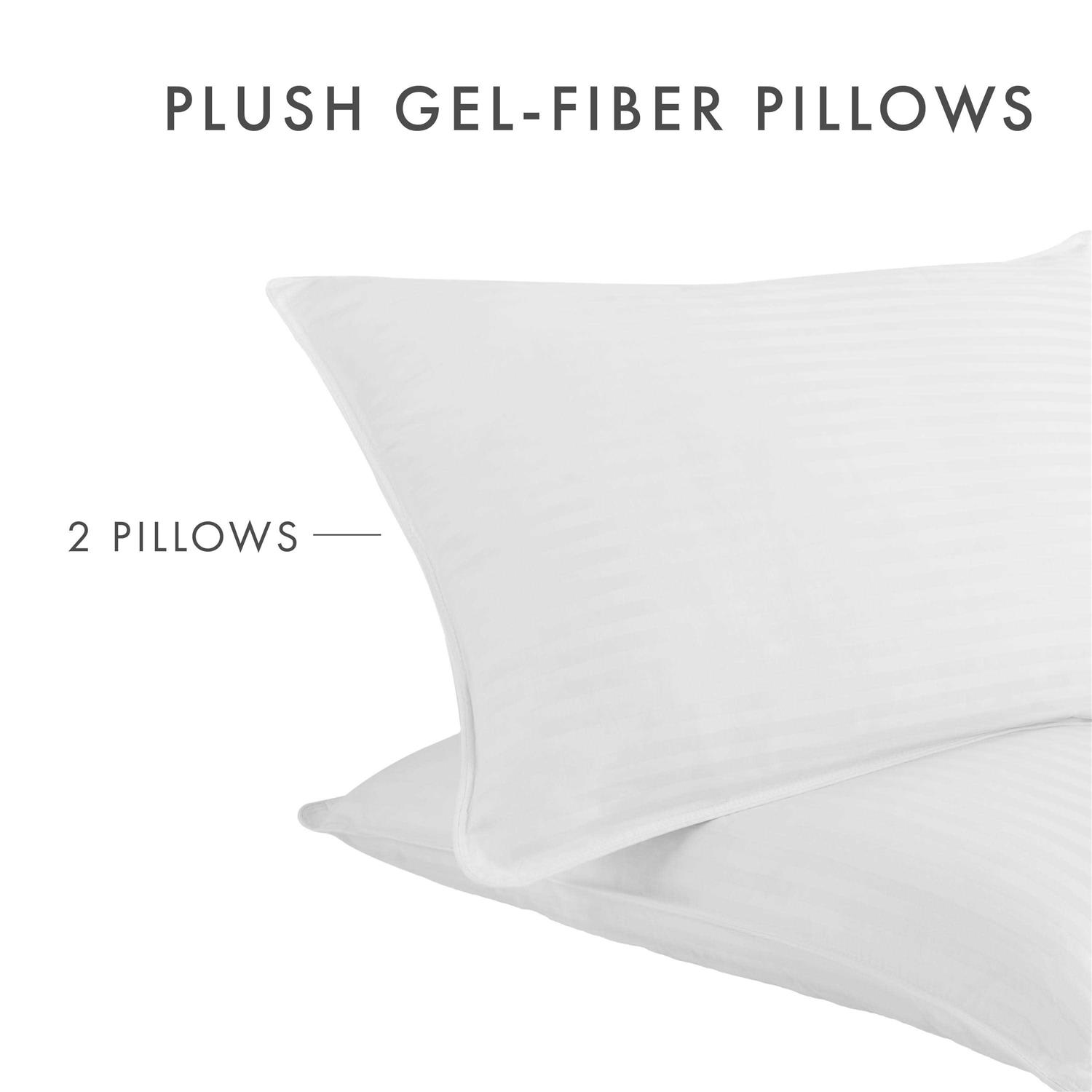 Becky Cameron Plush Down Alternative Gel Fiber Pillows 2 Pack