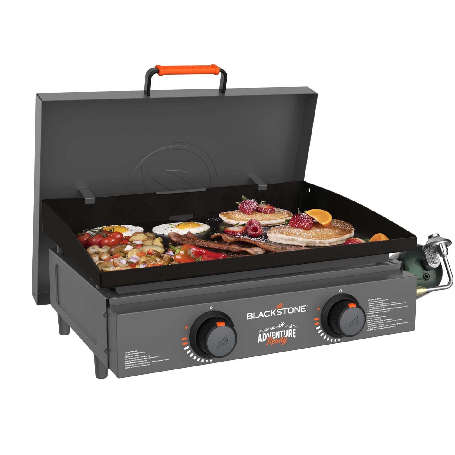 Blackstone Adventure Ready 2-Burner 22 Propane Griddle in Orange