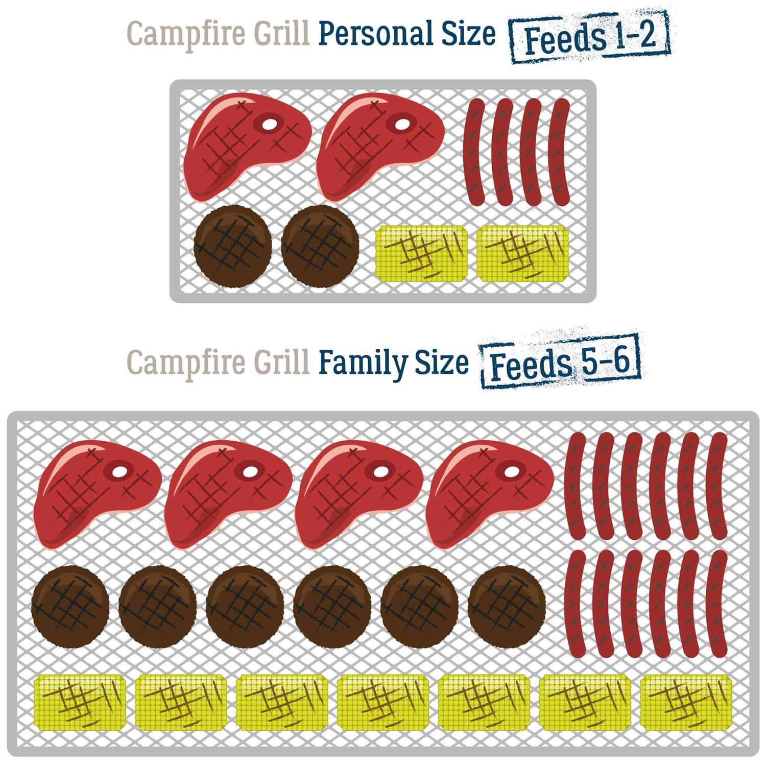 Brybelly Steel Mesh Over Fire Camping Grill Gate