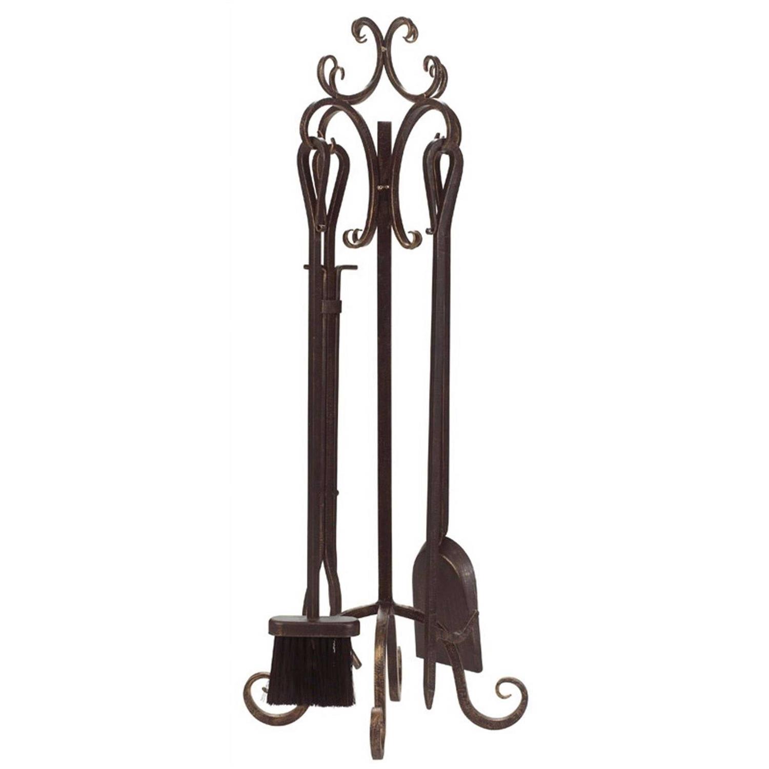 Panacea Scroll Fireplace Tool Set