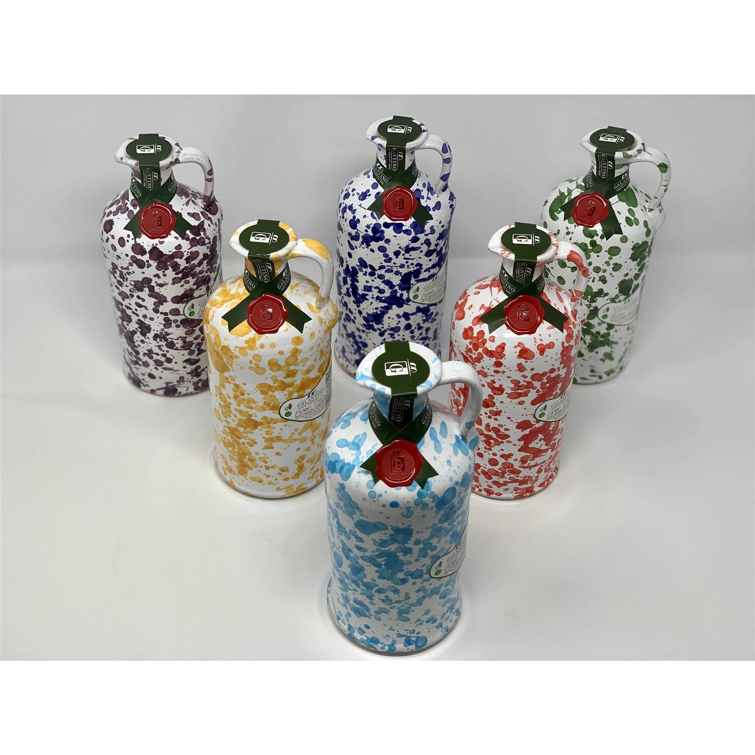 Frantoio Galantino Hand-Painted Ceramic Extra Virgin Olive Oil