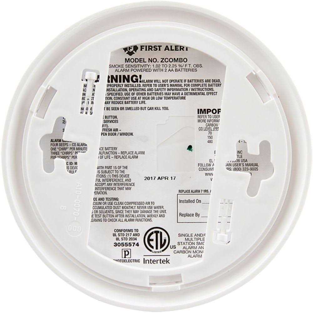 First Alert Smoke and Carbon Monoxide Alarm