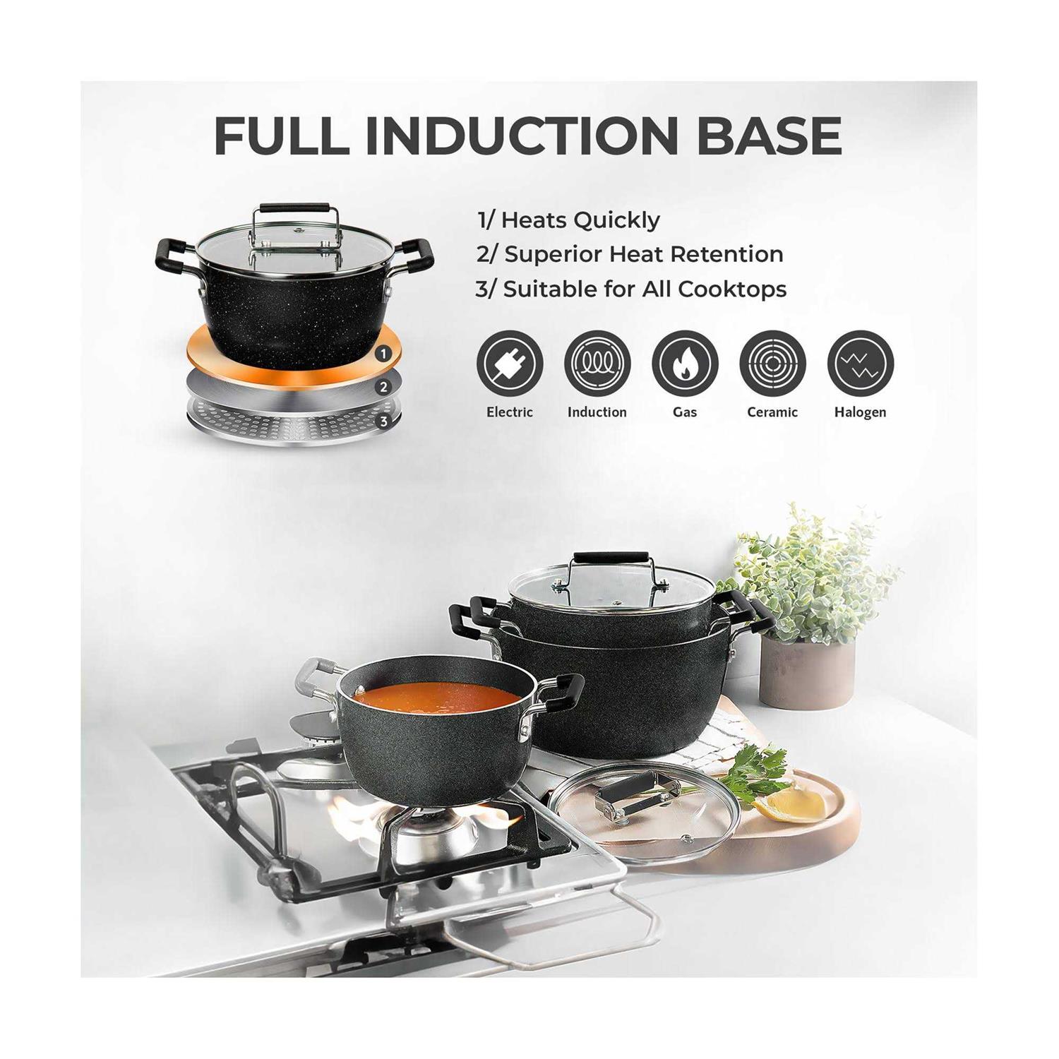 Granite Stone 6 Piece Nesting Pots