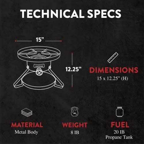 GasOne Propane Burner High Pressure Outdoor Cooker