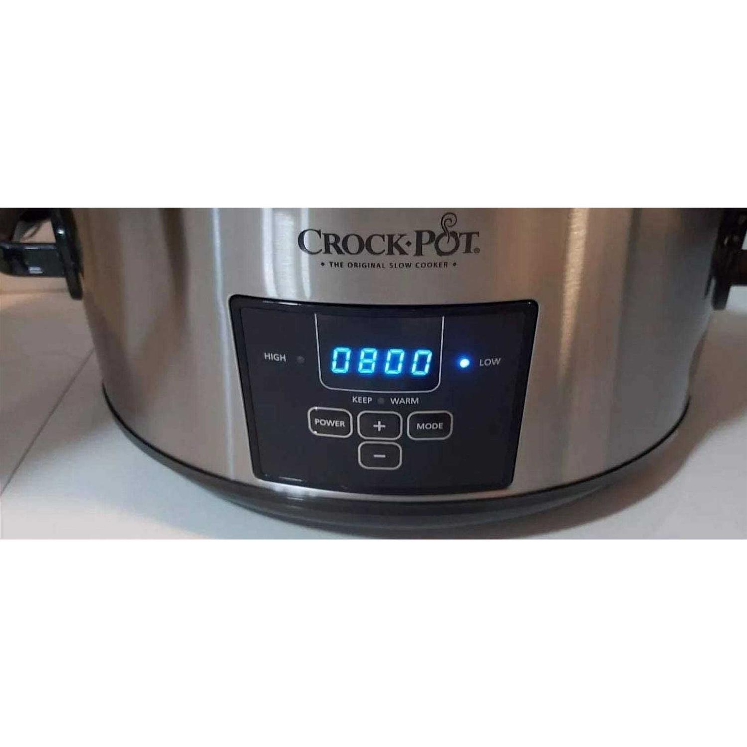 Crock-Pot Programmable Cook Carry 7 Quart Slow Cooker