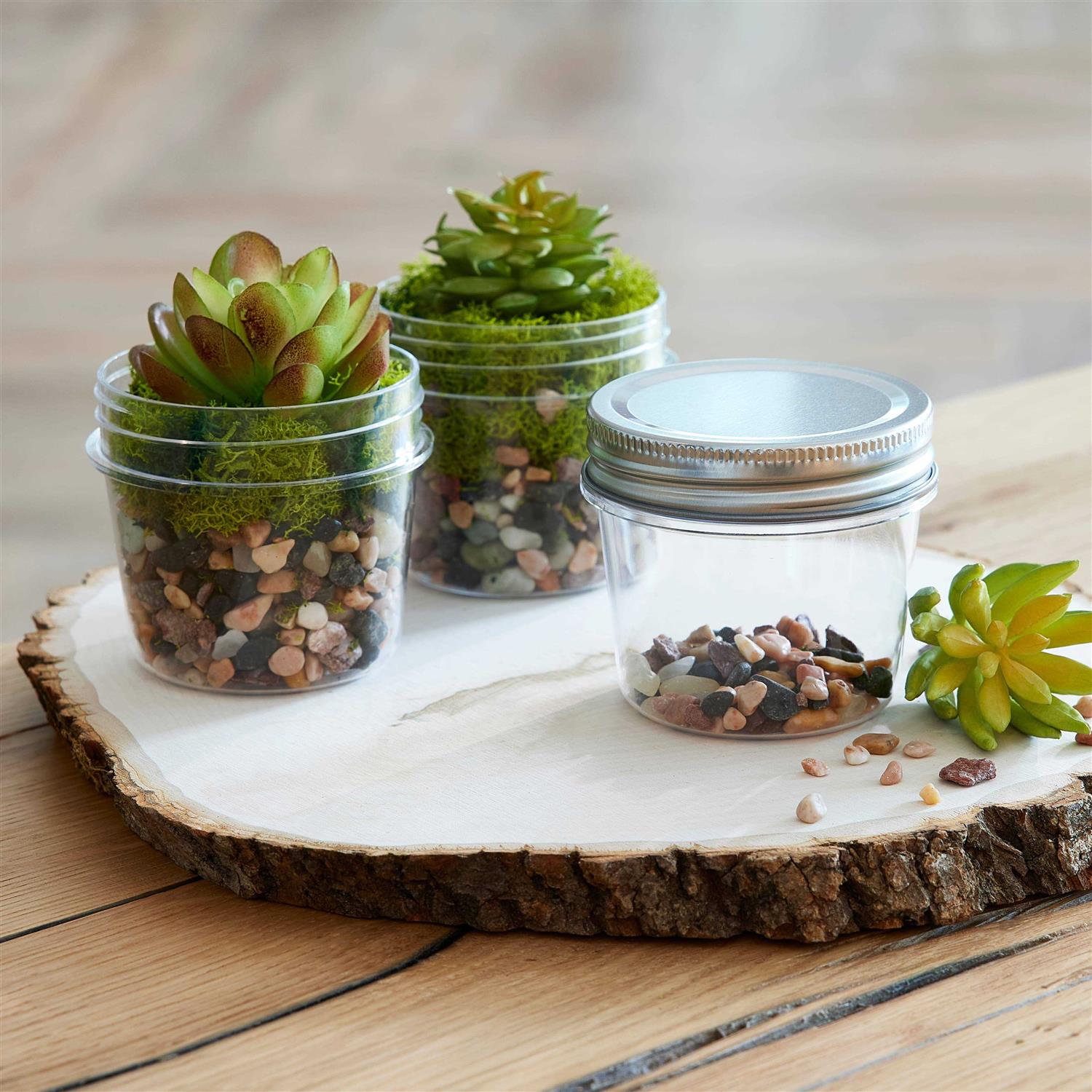 Craft Smart 4 Ounce Plastic Mason Jars