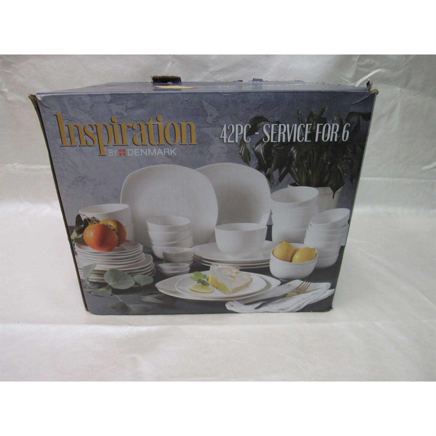 Inspiration by Denmark Soft Square 42 Pc. Dinnerware Set