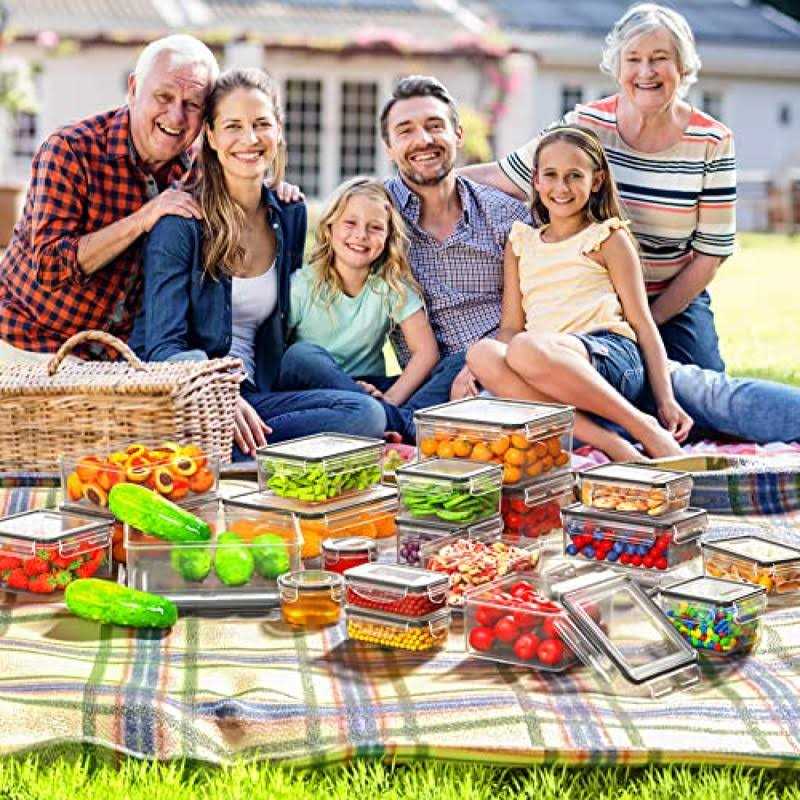 HOMETALL 40 PCS Food Storage Containers with Lids Airtight