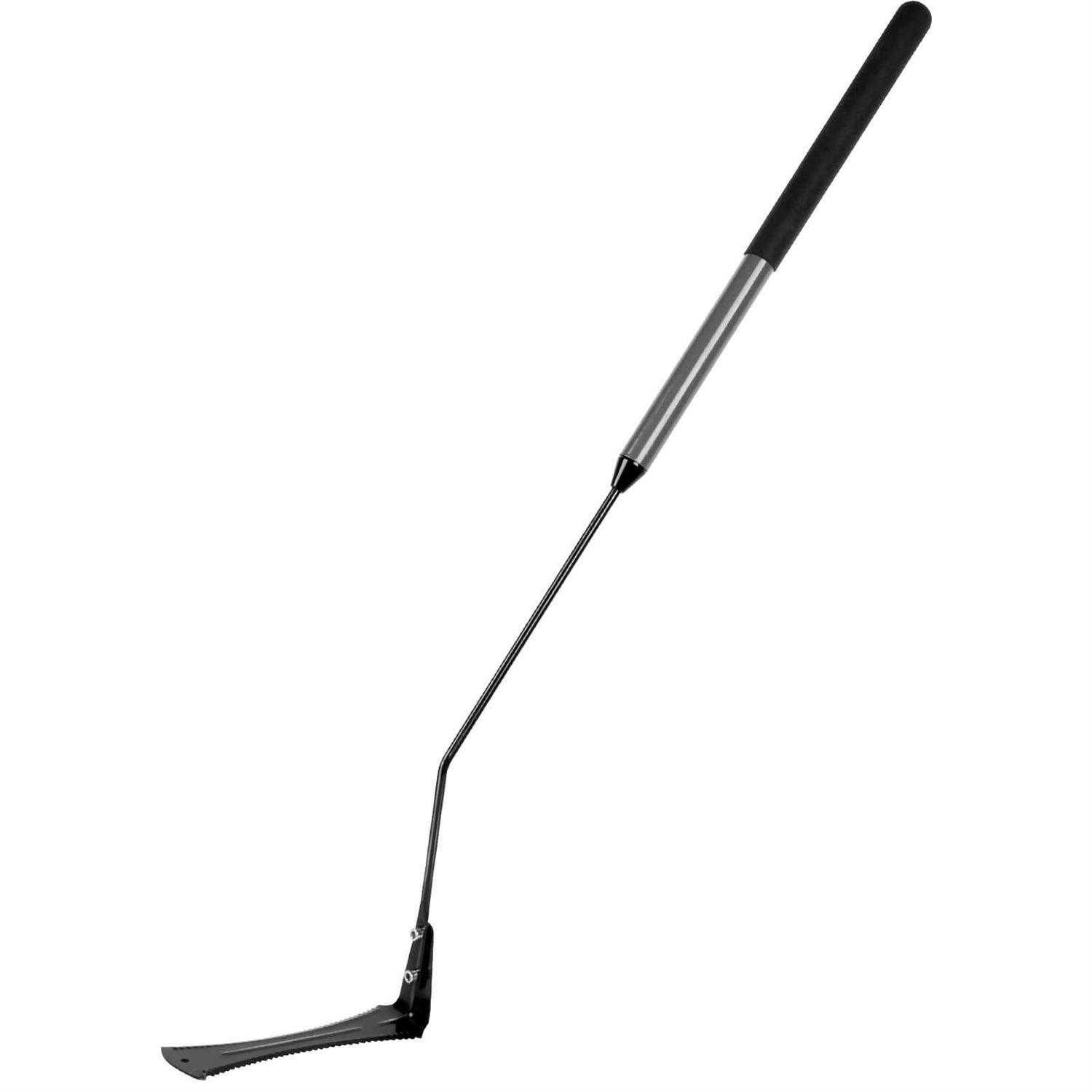 Walensee Grass Whip with Double-Edged Serrated Sharp Steel Blade Weed Grass Cutter with Soft Rubber 22-Inch Handle