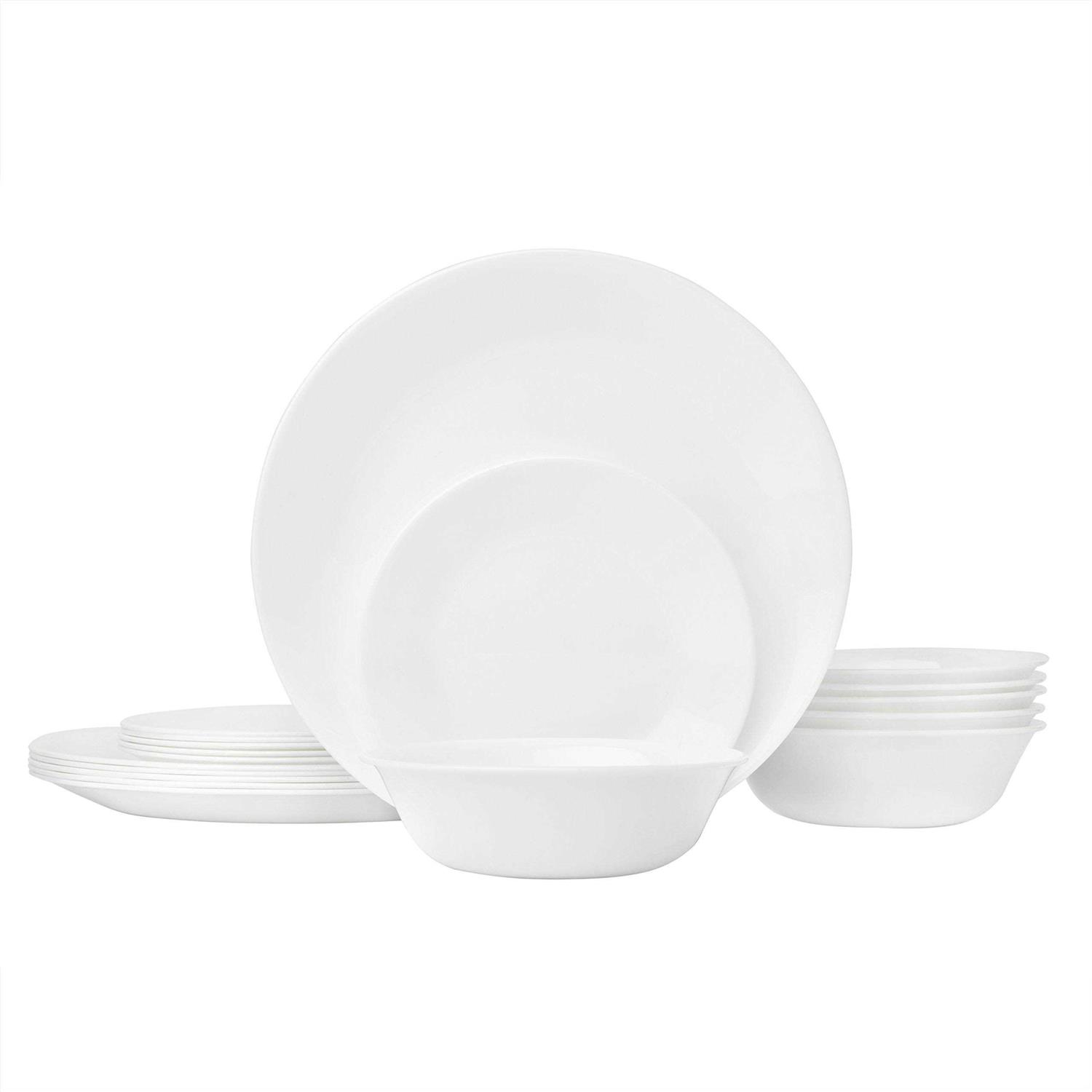 Corelle Winter Frost White 18-Piece Dinnerware Set