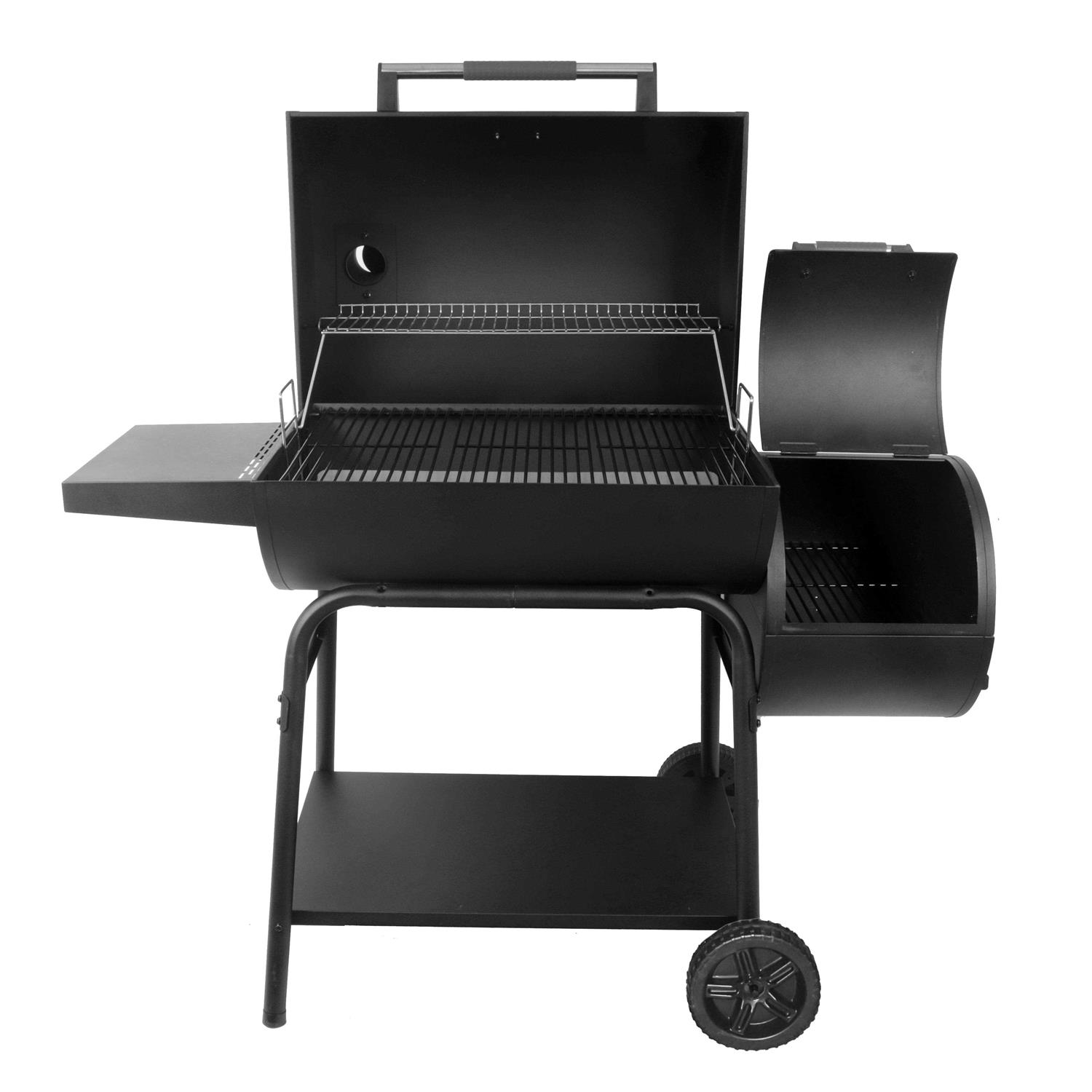 Expert Grill 28 Offset Charcoal Smoker Grill with Side Firebox