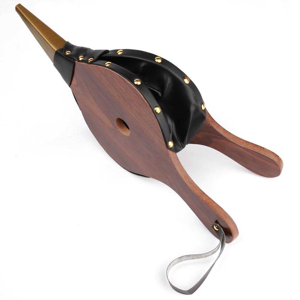 Fubeasi Z-color 1pcs Brown Wood Fireplace Bellows 15 X 6.5 Outdoor Cooking Fan Air Blower