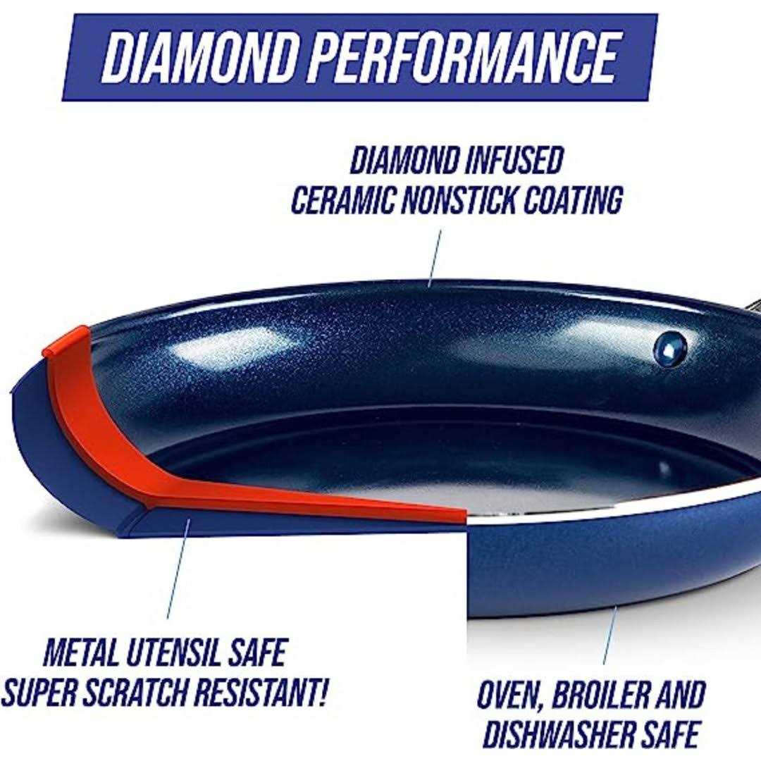 Blue Diamond 8 Ceramic Open Fry Pan
