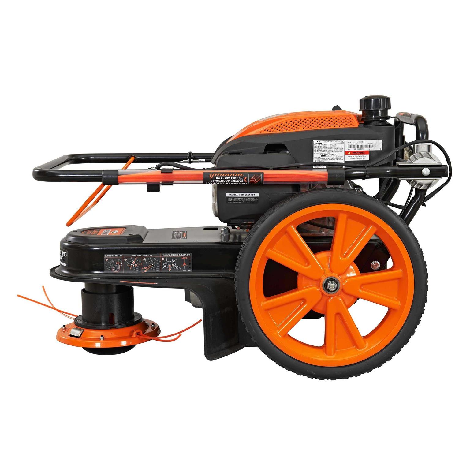 YARDMAX 22 in. 170cc Gas Walk Behind String Trimmer Mower