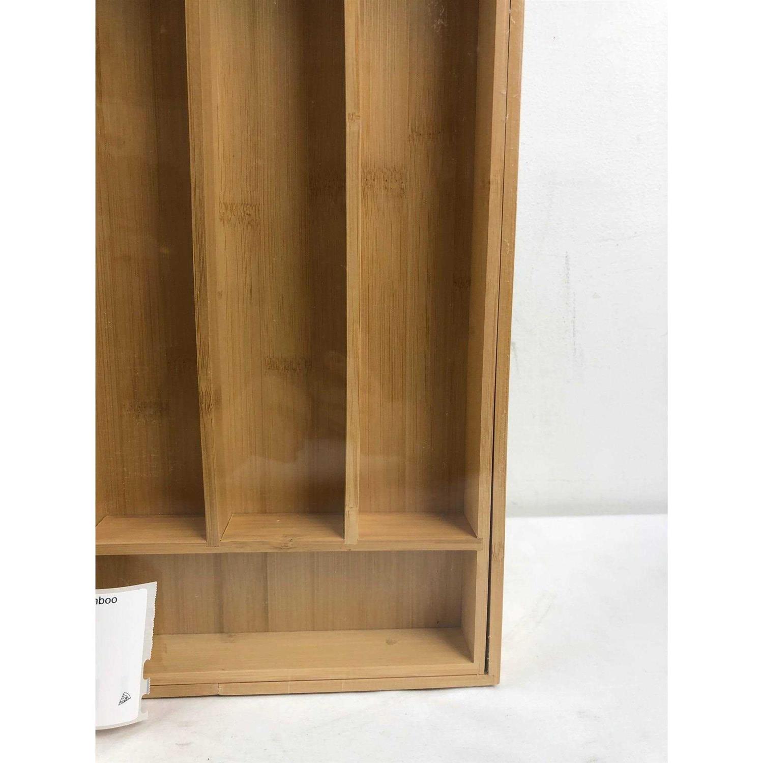 Better Homes & Gardens Natural Bamboo Expandable Silverware Organizer