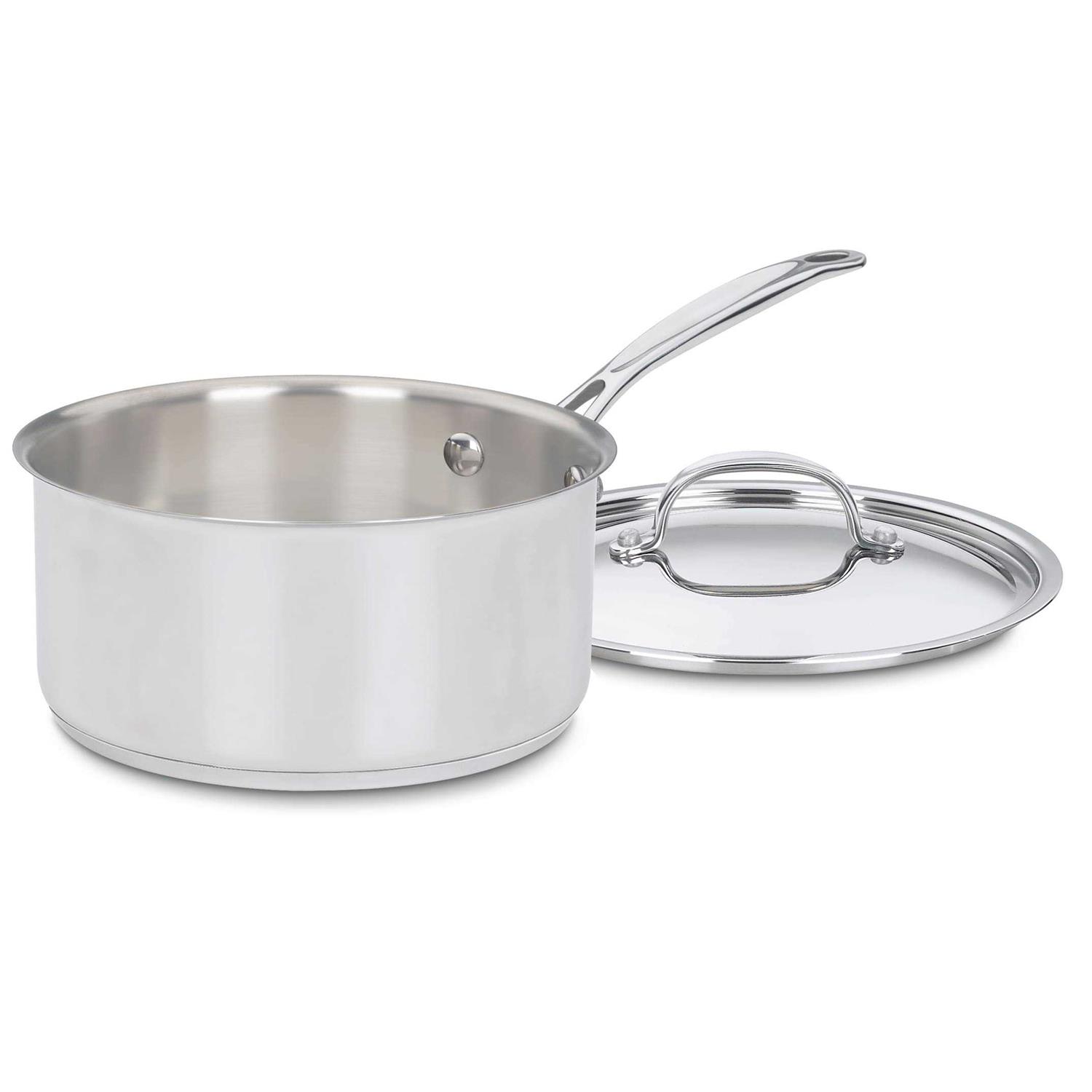 Cuisinart Chef’s Classic Stainless Saucepan with Cover 3 qt