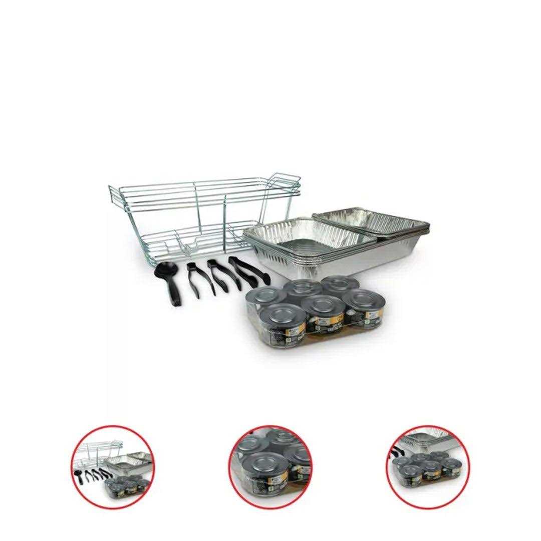 Member’s Mark Party Set with Safe Heat Chafing Fuel