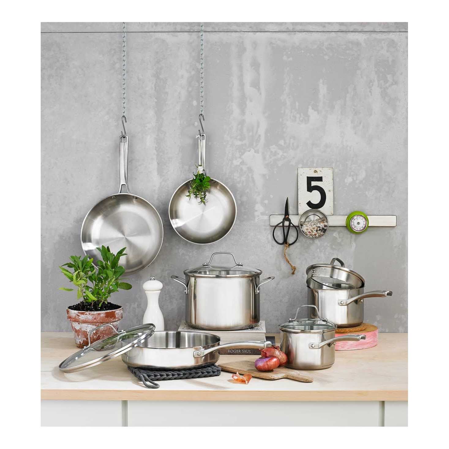 Calphalon Classic Stainless Steel 10 Piece Cookware Set