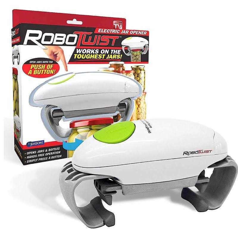 Robotwist Jar Opener Automatic Jar Opener Deluxe Model with Improved Torque
