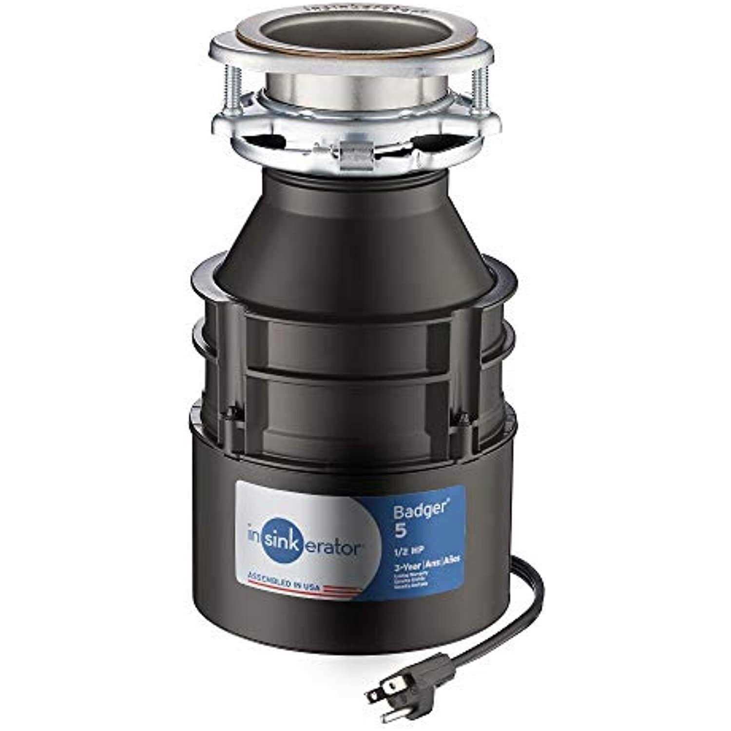 InSinkErator Badger 5XP 3/4 HP Garbage Disposal with Cord