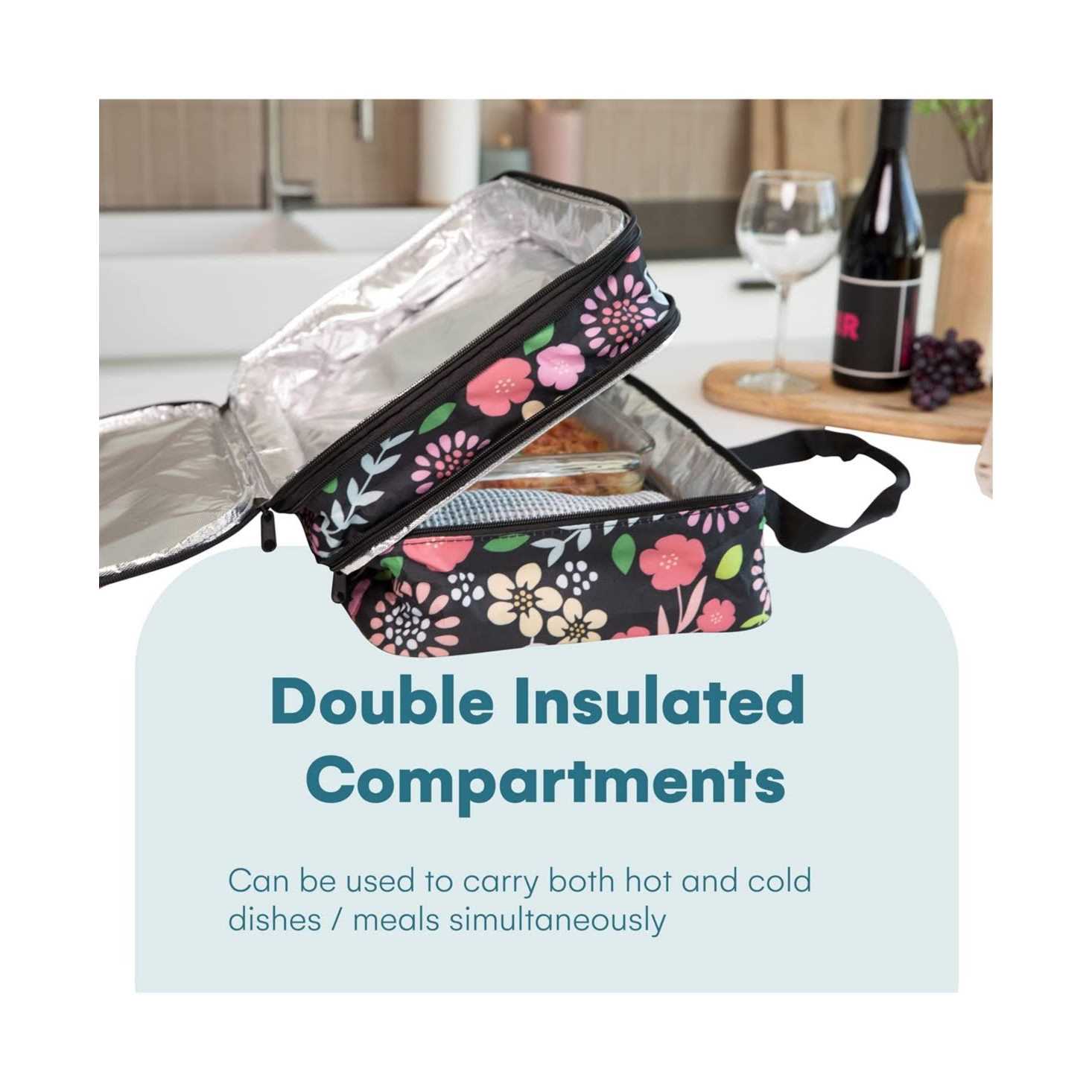 Vp Home Double Casserole Insulated Travel Carry Bag