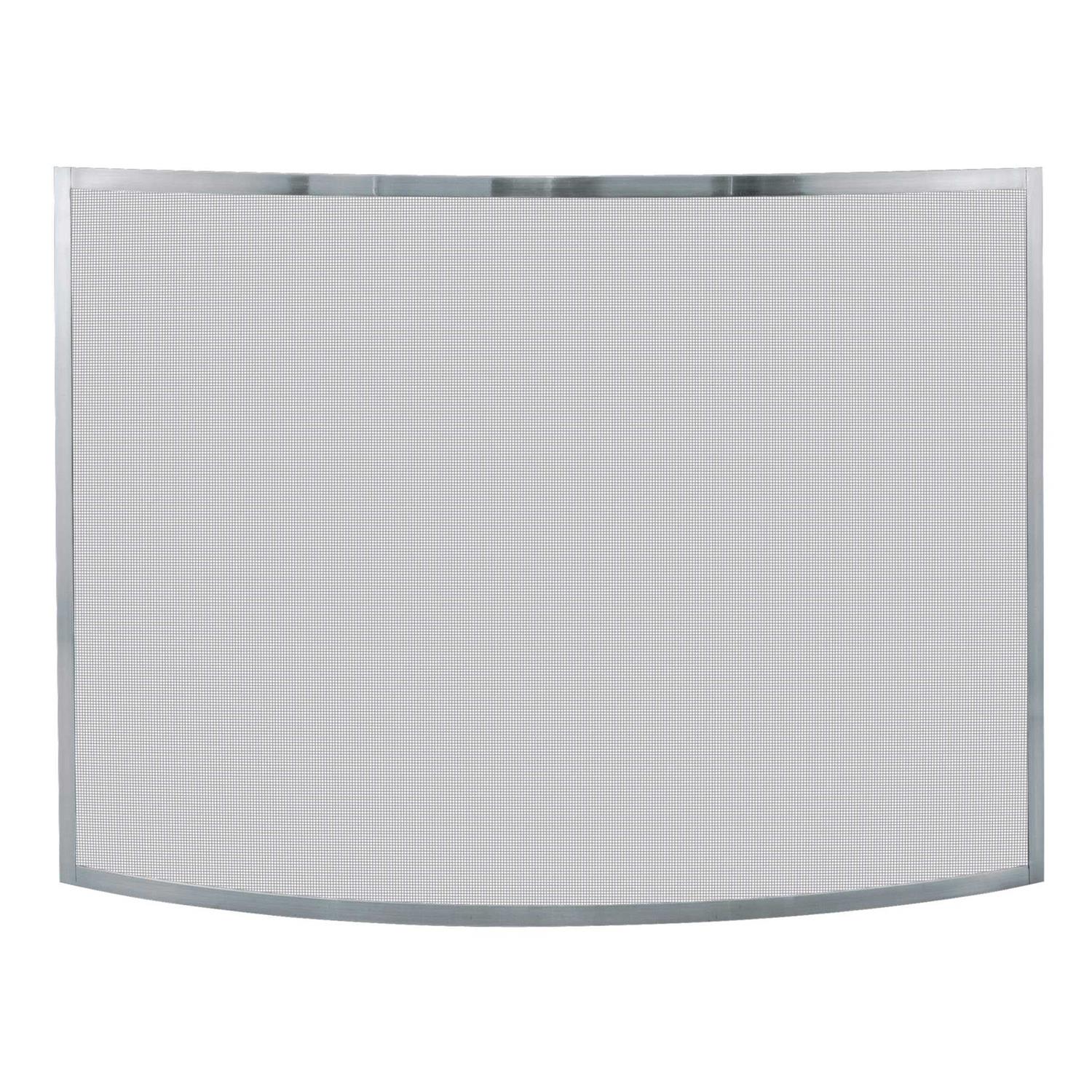 Uniflame Single Panel Curved Pewter Screen S-1613