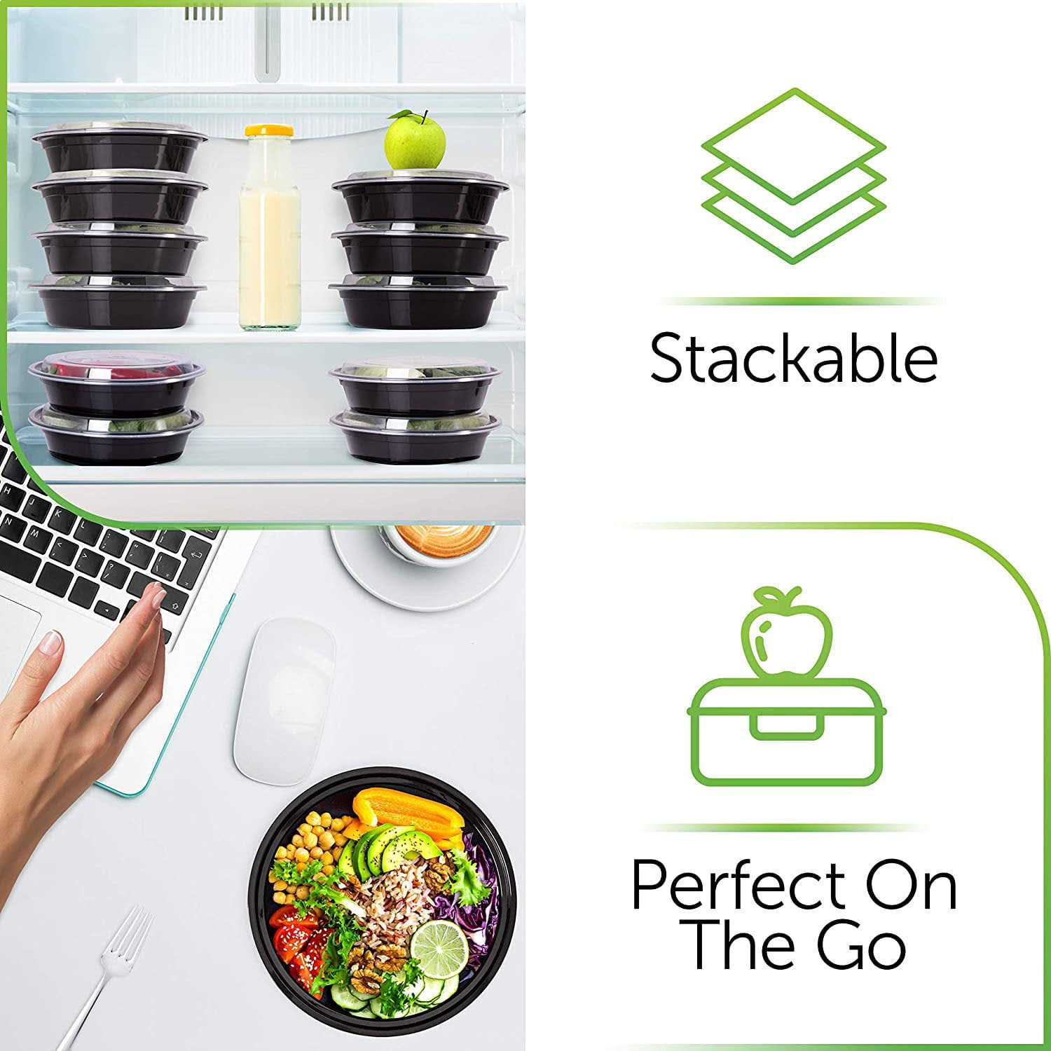 Food Storage Containers Reusable Plastic Containers Prep Naturals