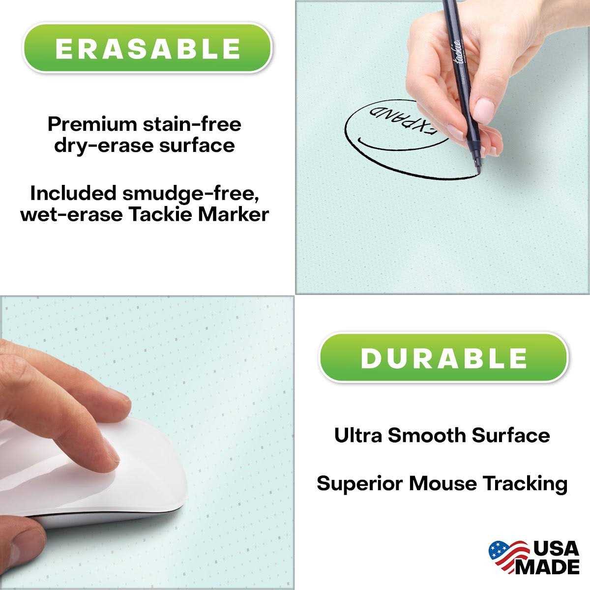 Large Dry-Erase Desk Mat Planner