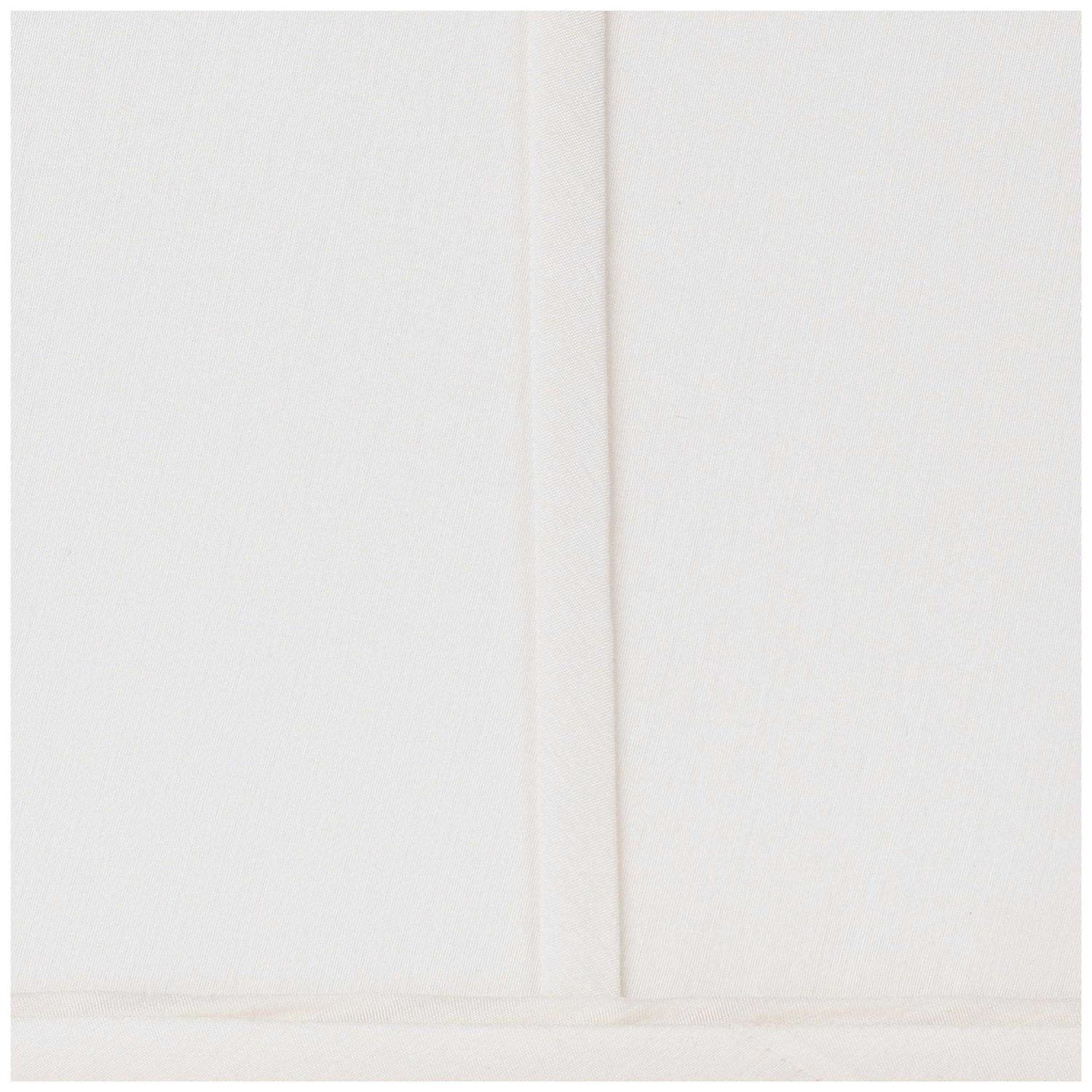 Springcrest Set of 2 Ivory Classic Small Square Lamp Shades 5.25 Top x 10 Bottom x 9 High Replacement with Harp and Finial