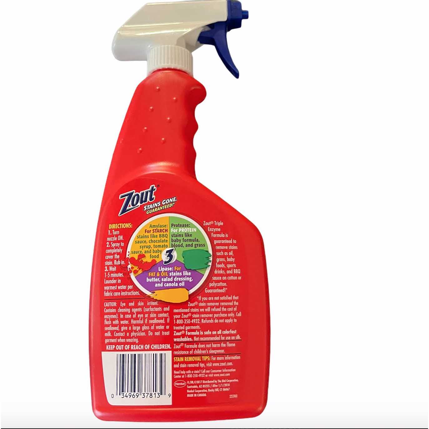 Zout Laundry Stain Remover Triple Enzyme Formula