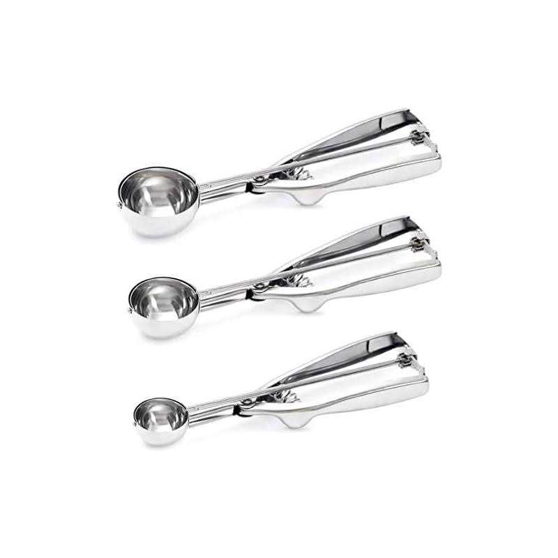 Wddeevoi 3 Pack Ice Cream Scoop Cookie Scoop Set Small/medium/large