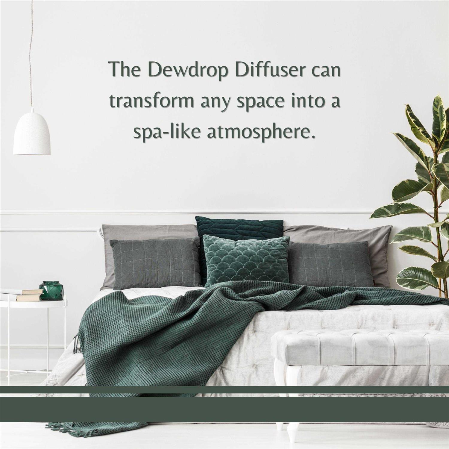 Young Living Dewdrop Essential Oil Diffuser wtih Peppermint Oil 5ml and Tangerine Oil 5ml