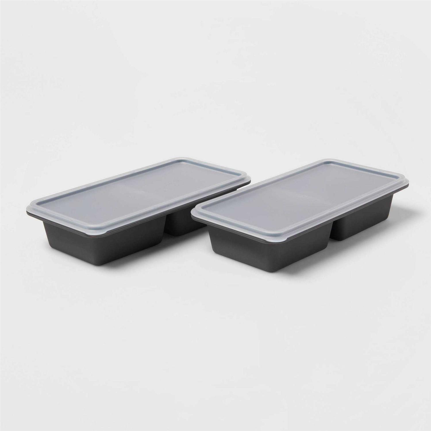 Made By Design 1 Cup Freeze Cube Molds with Lid Makes two 1-Cup portions