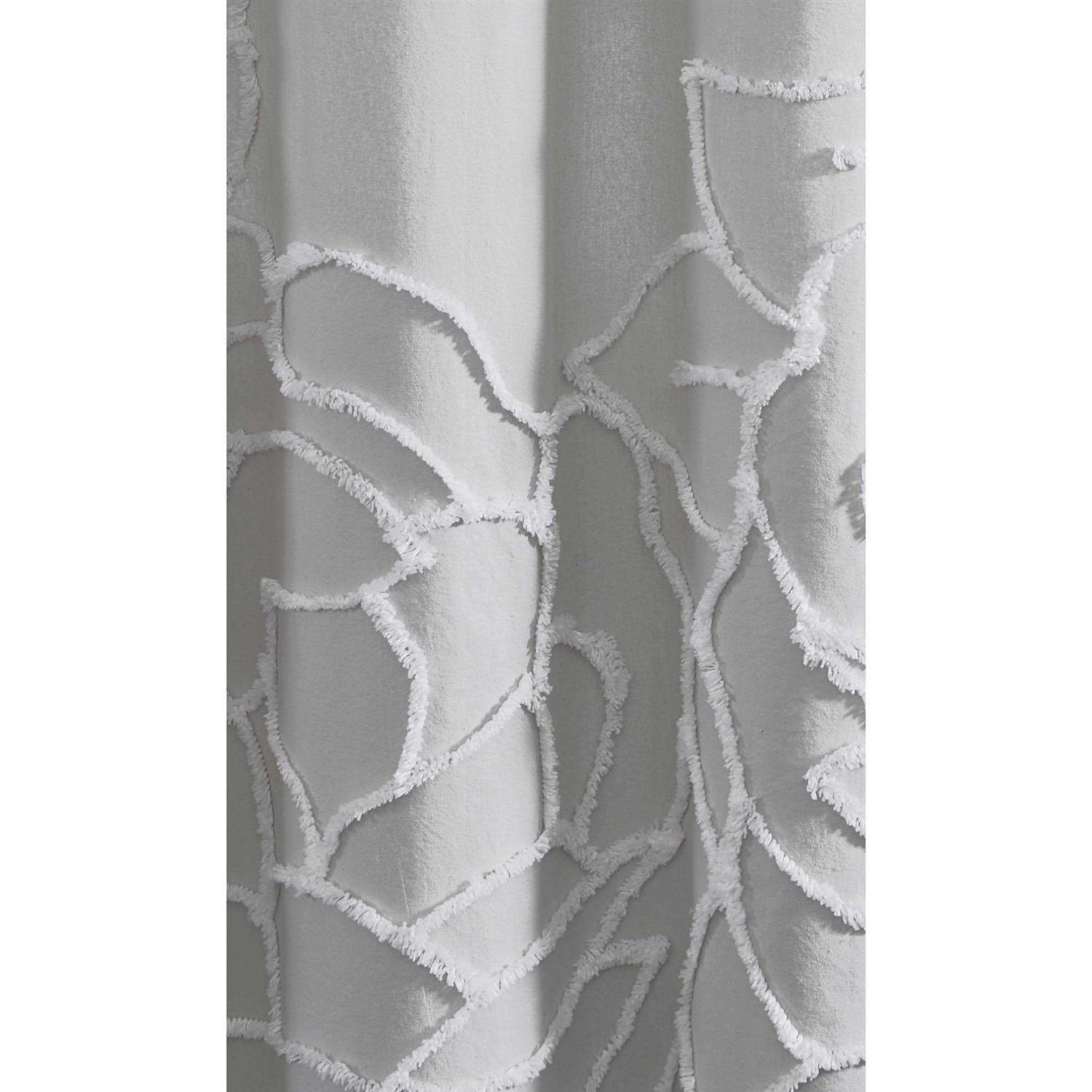 Peri Home Chenille Rose Shower Curtain