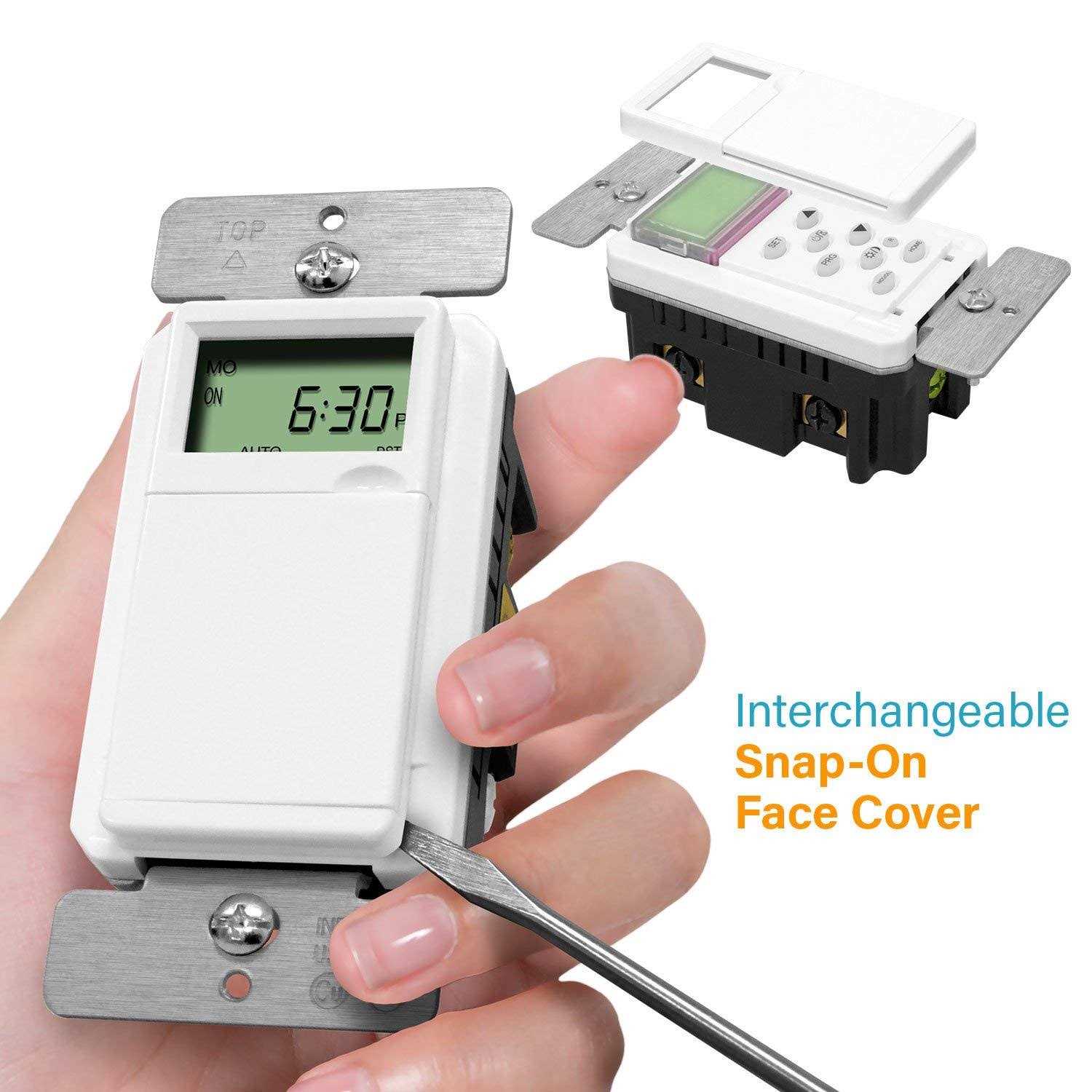 TOPGREENER Digital Astronomic Timer Switch, 7-Day Programmable Sunrise Sunset, Single Pole or 3-Way