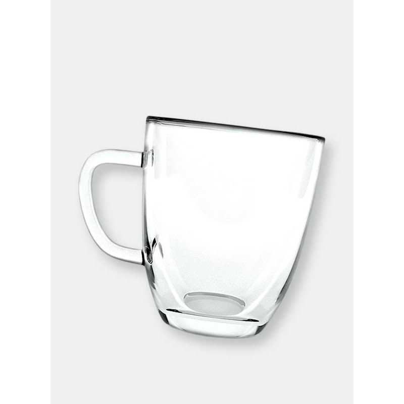 Kaffe Set of 16oz Double-Wall Glass Coffee Mugs ,16 oz