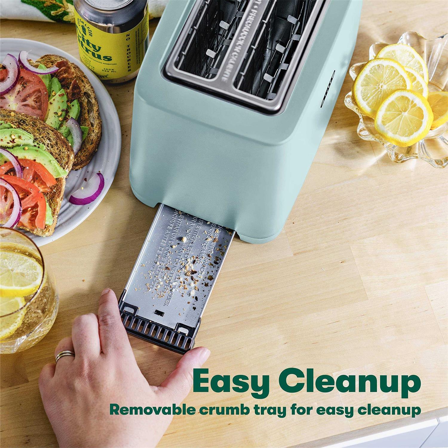 BELLA 2 Slice Toaster with Auto Shut Off Extra Wide Slots & Removable Crumb Tray and Cancel