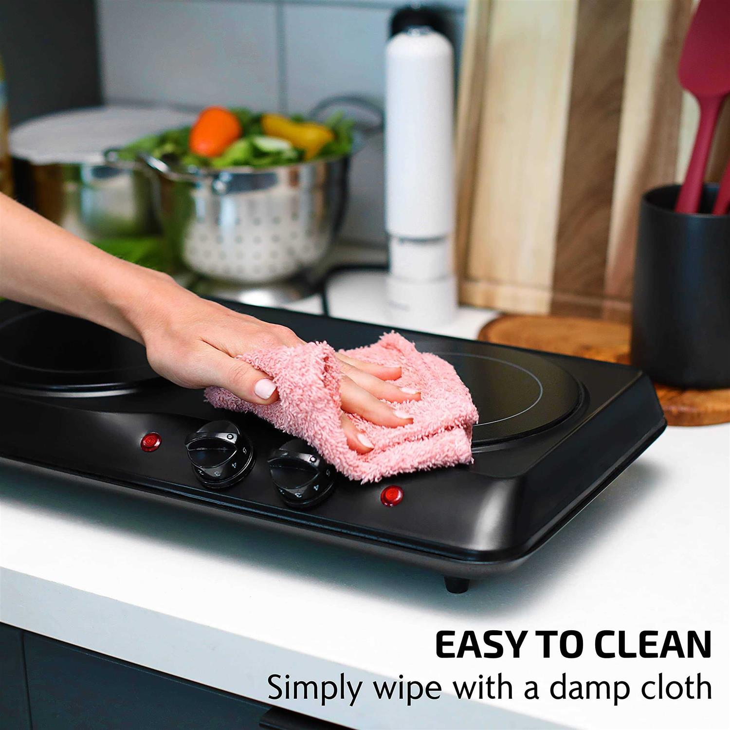 Ovente 1700w Double Hot Plate Electric Countertop Infrared Stove