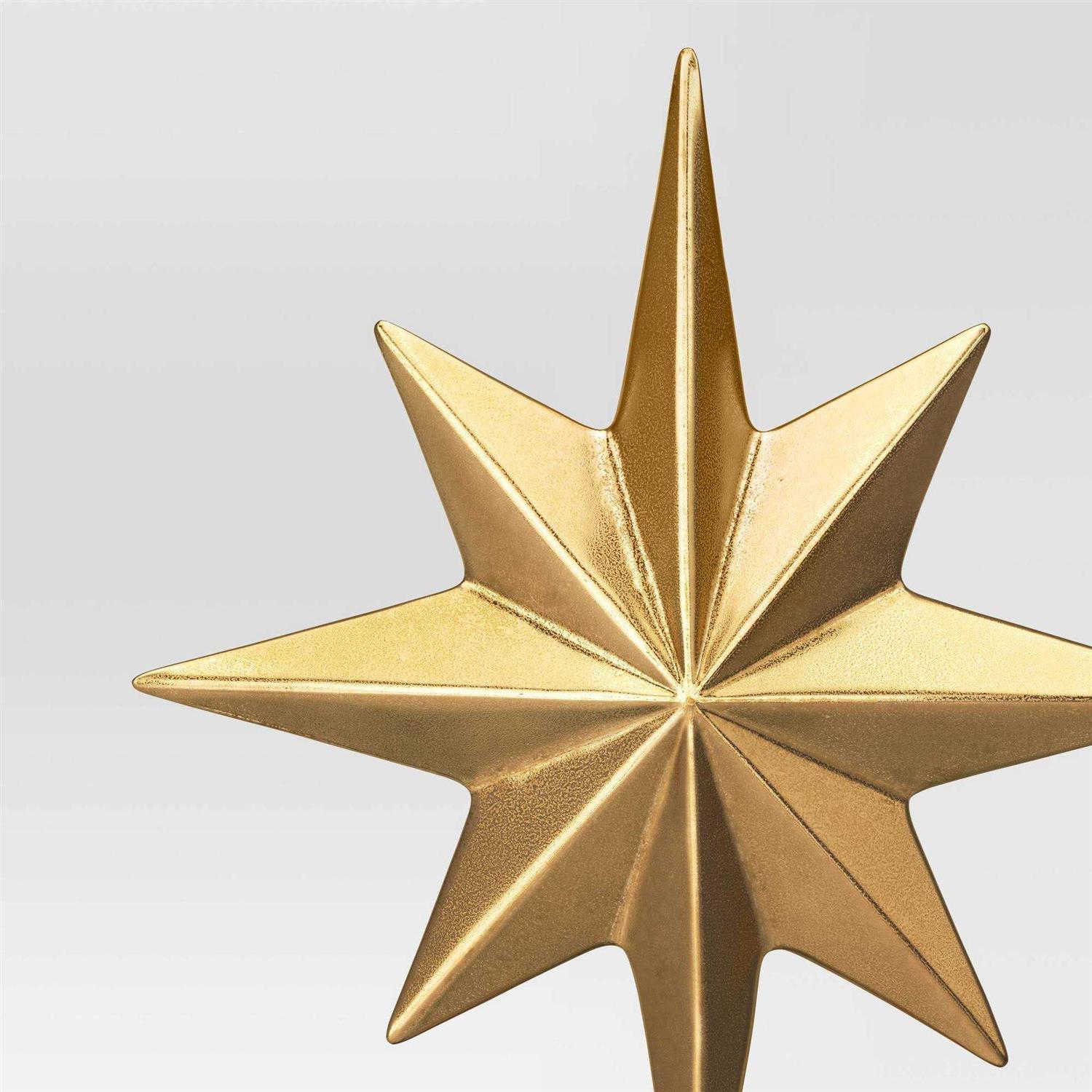 Wondershop Metal Star Christmas Tree Topper Gold