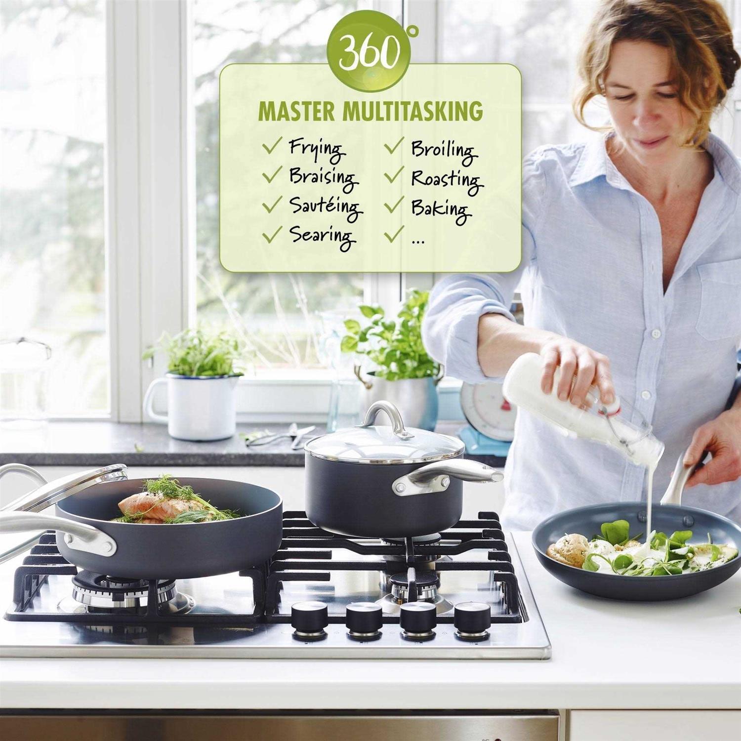 GreenPan Lima 12-Piece Ceramic Nonstick Cookware Set