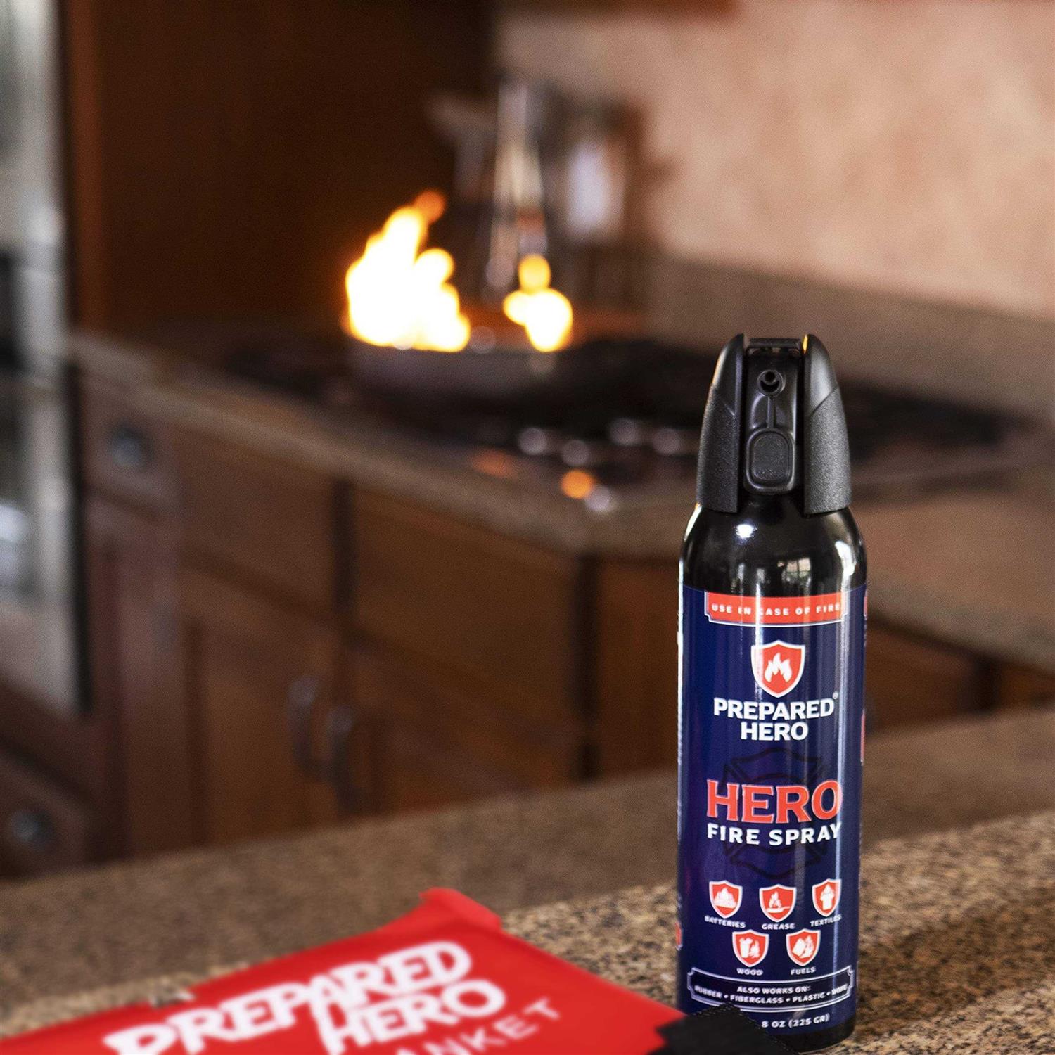 Prepared Hero Fire Spray Mini Fire Extinguishers for House Car Garage