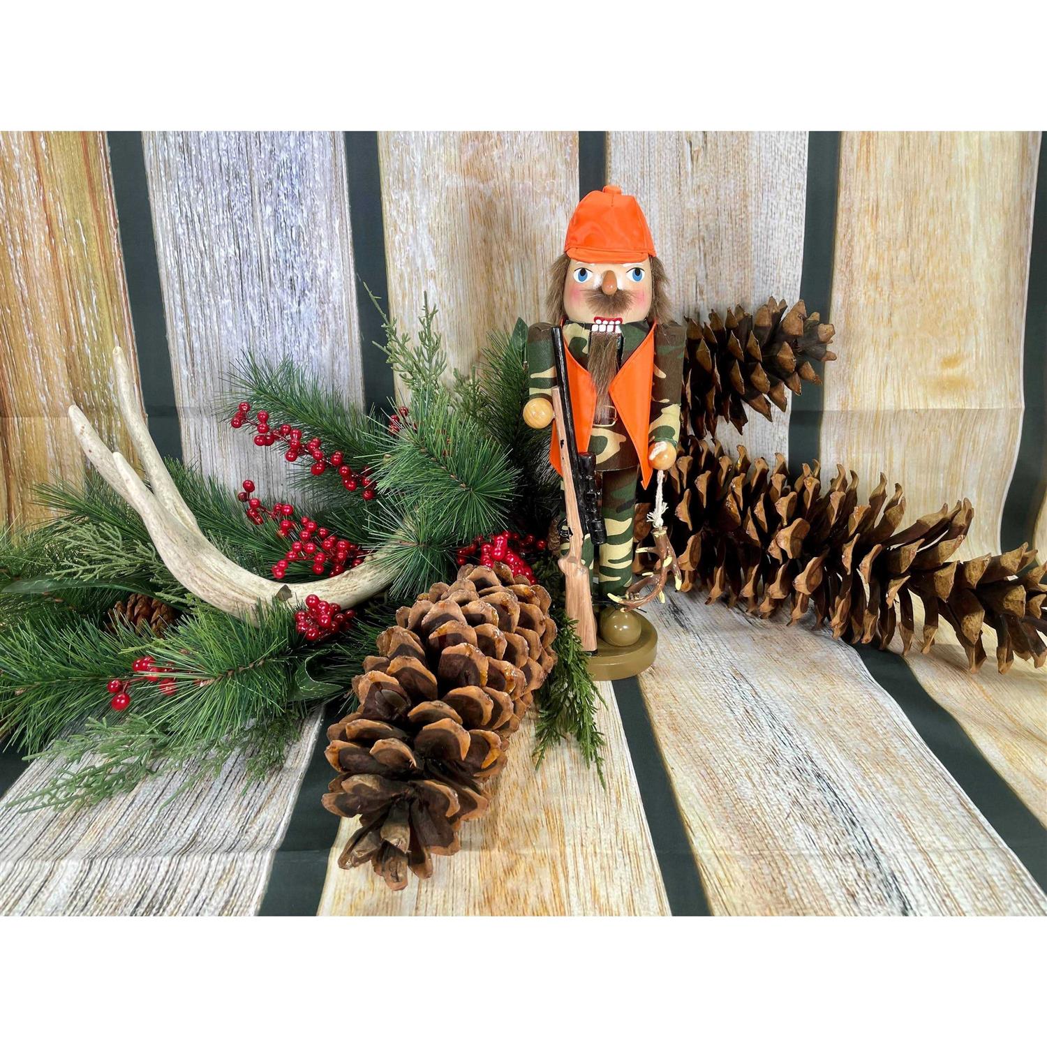 Santa’s Workshop 15 Deer Hunter Nutcracker