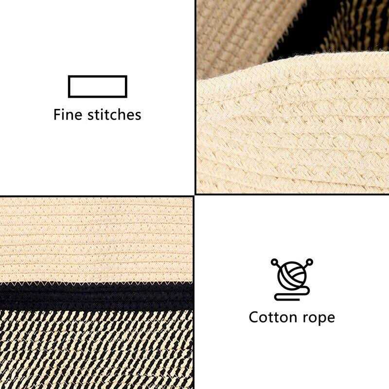 Storage Bins Cube Organizer Baskets, Plant Pot Cover Woven Planter Basket Laundry Basket with Handles Decor, As Shown