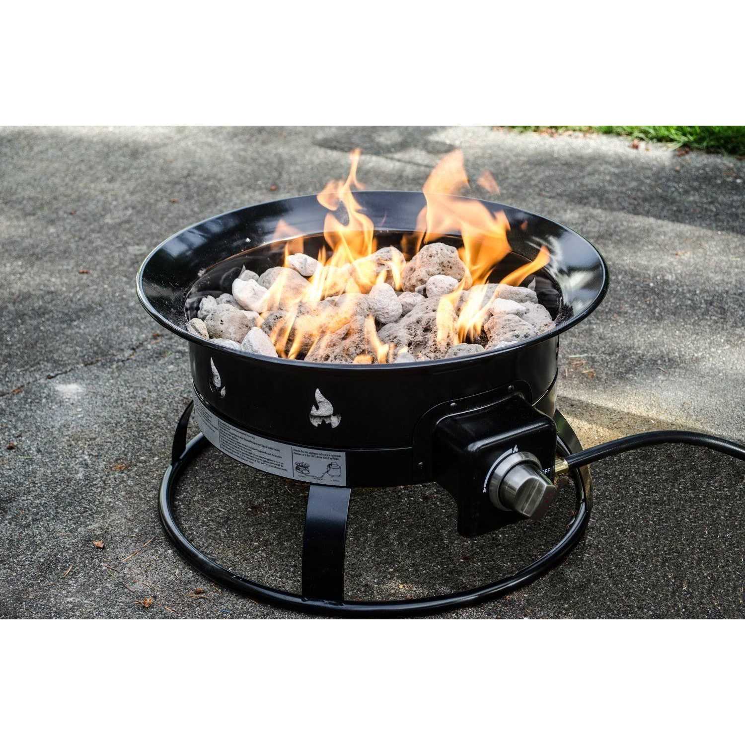 Outland Living Firebowl 893 Deluxe Outdoor Portable Propane Gas Fire Pit with Cover & Carry Kit