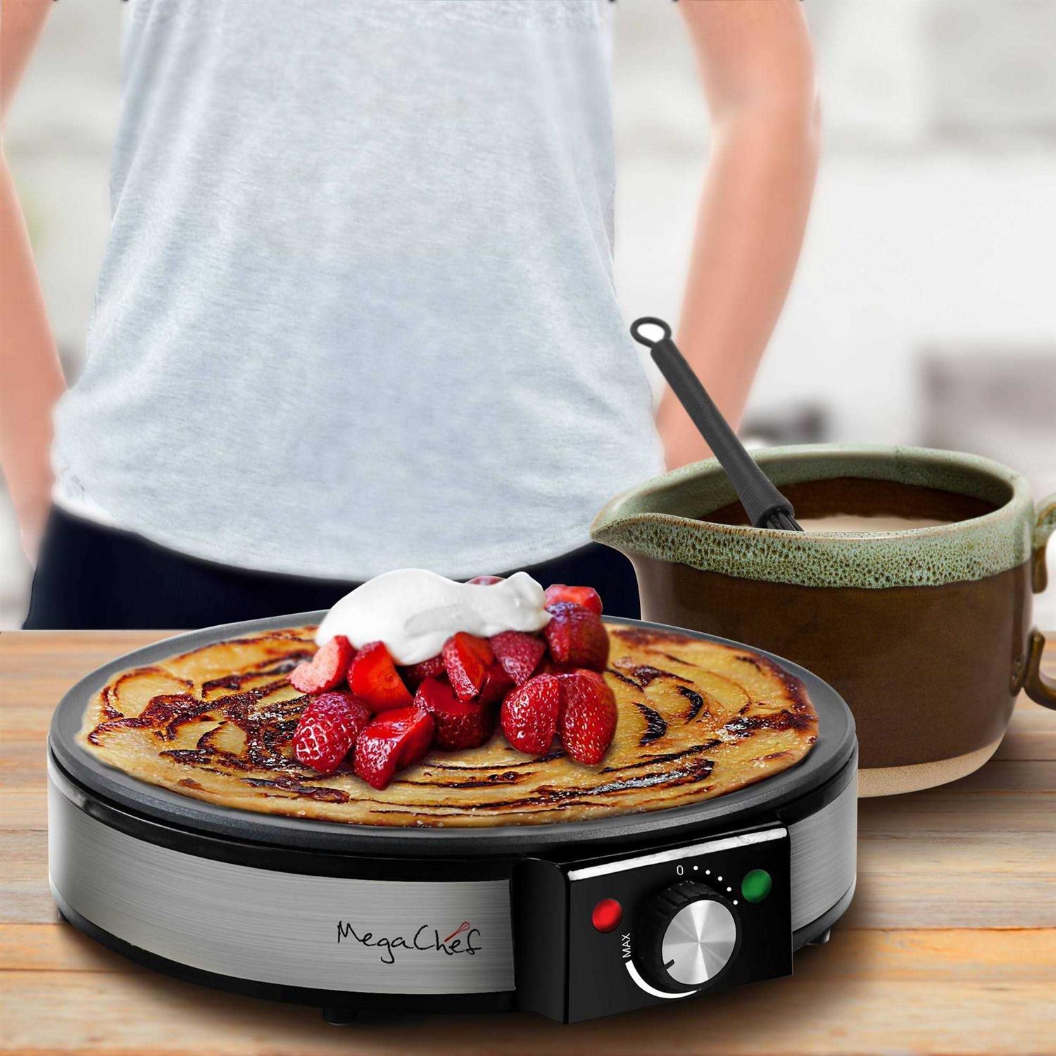 The MegaChef Nonstick Crepe and Pancake Maker Breakfast Griddle