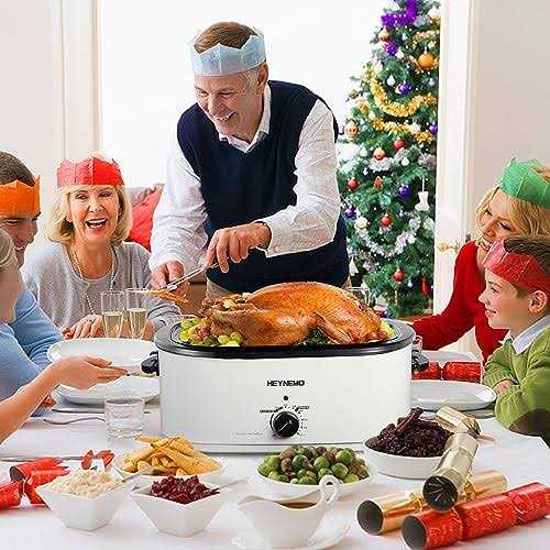 Kiss the Water Electric Roaster Oven with Visible & Self-basting Lid