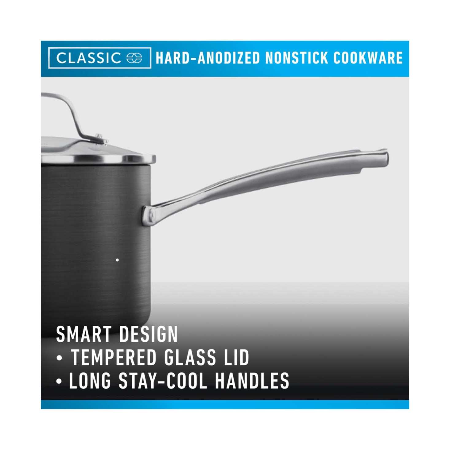 Calphalon Classic Hard Anodized Nonstick 10 Piece Cookware Set