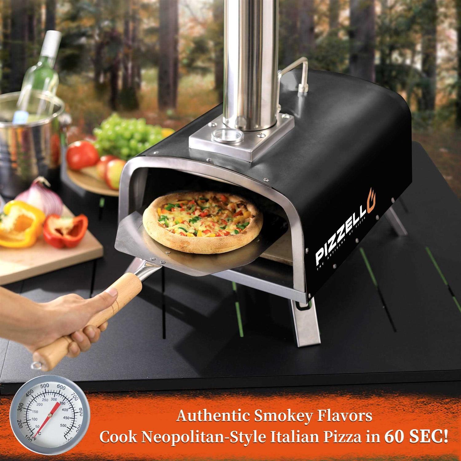 16inch Portable Pellet Pizza Oven Outdoor Wood Fired Pizza Ovens PIZZELLO